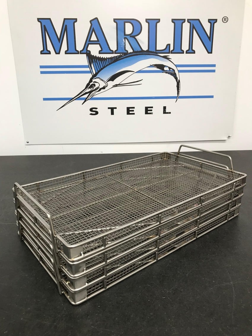 Stacking Custom Stainless Steel Baskets for Ultrasonic Cleaning