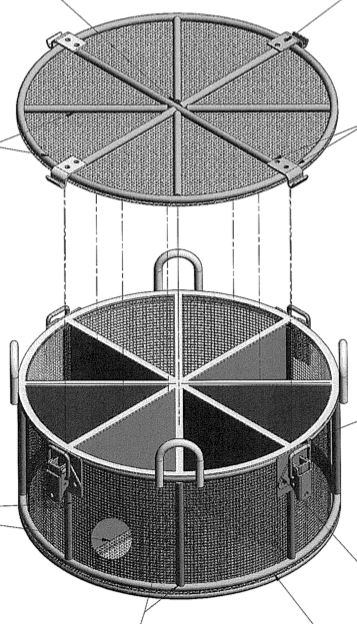 Creating an 8-Chamber Custom Wire Mesh Basket for Sulfuric Processes