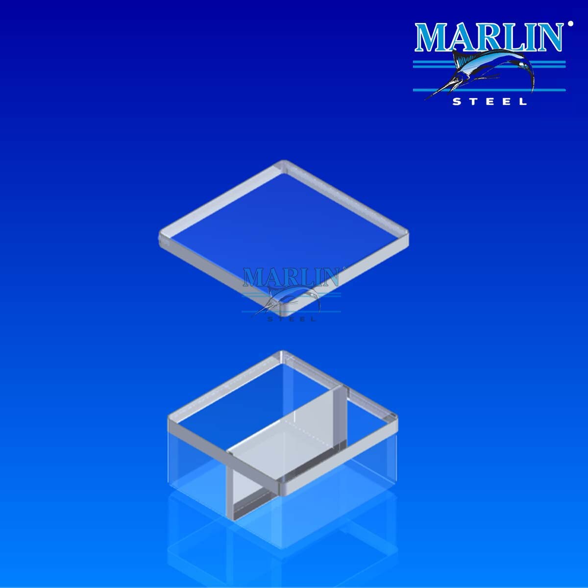 Marlin Steel Wire Baskets with Lids 928001